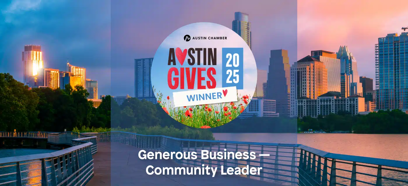 Winner Austin Gives Generous Business - Community Leader Category