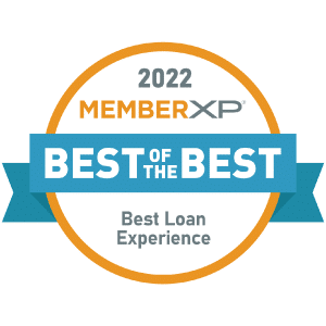 MemberXP 2022 Best Loan Experience Award